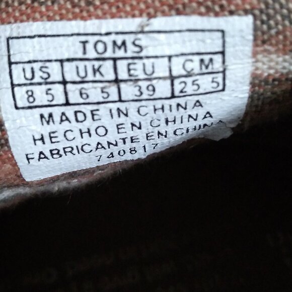 Toms Ankle Boot 8.5 Wedge Comfort Desert Taupe Suede Lace Up Tan - Picture 10 of 10